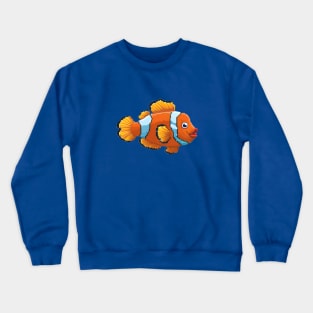 Clown fish pixel art Crewneck Sweatshirt